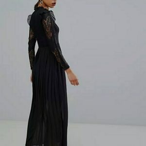 Y.A.S Black Lace Maxi Dress